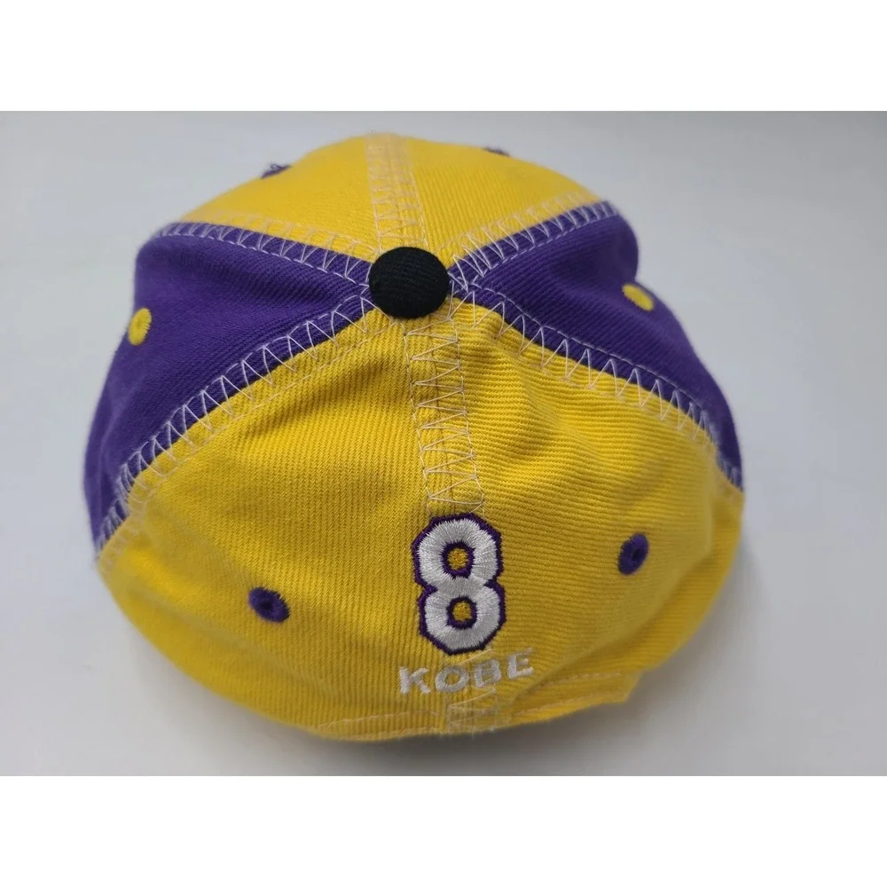 Vintage Youth‎ Los Angeles Lakers Kobe Bryant #8 Drew Pearson Hat Cap NBA Yellow